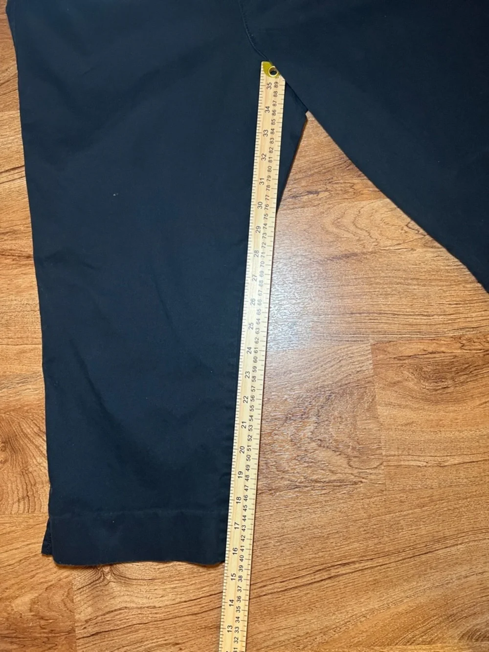 Old Navy Pixie Mid Rise Black Crop Pants Stretch Capri Size 16